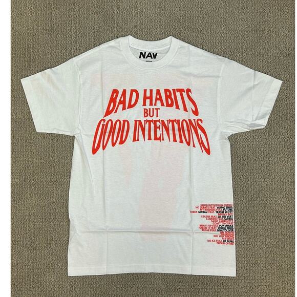 Vlone Nav Bad Habits Tee / Size M / Brand New - Picture 1 of 6